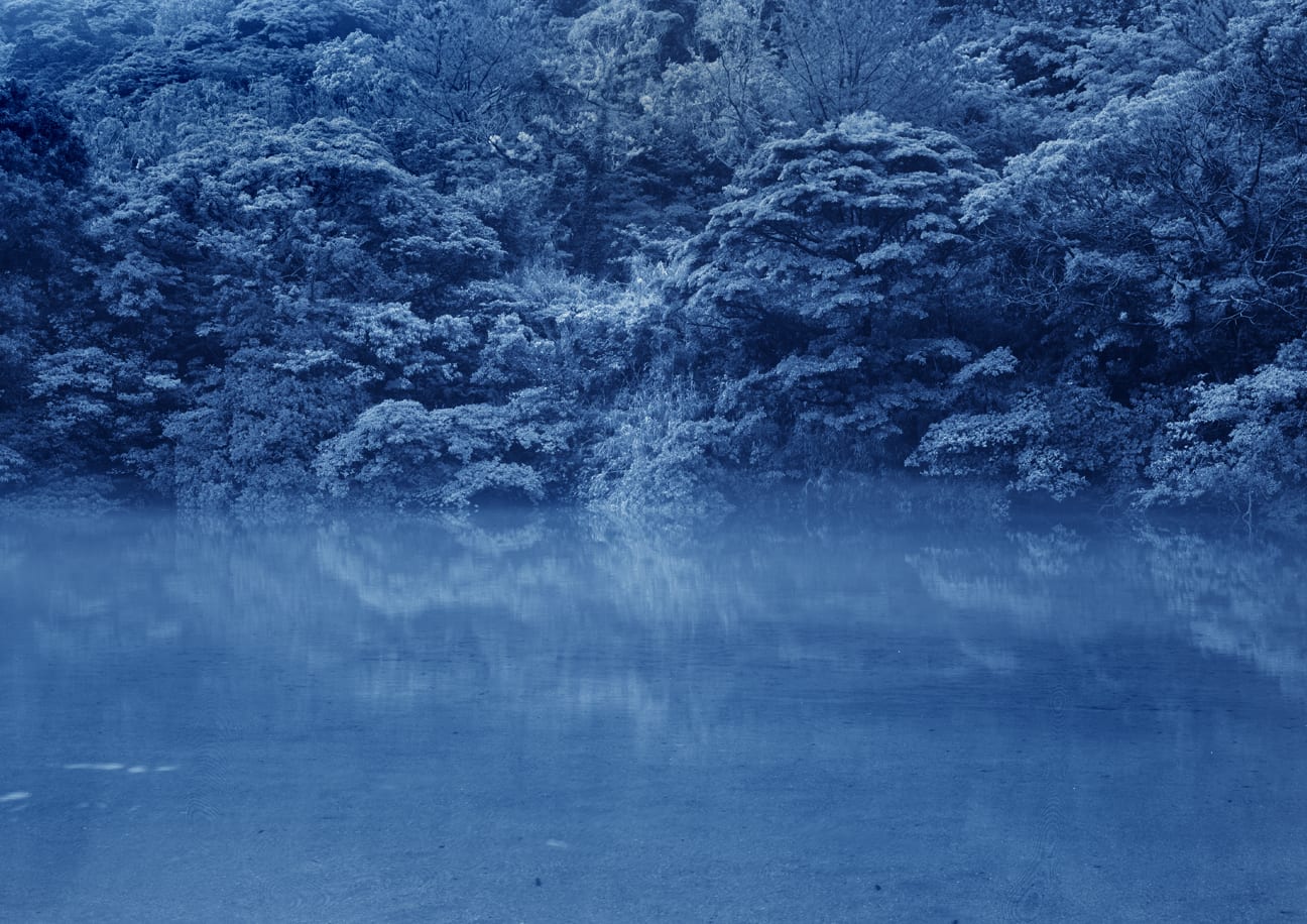 Blue Bayou - Yojiro Imasaka, lớp phủ màu blue (toned gelatin silver print) mang lại cảm giác ma ...