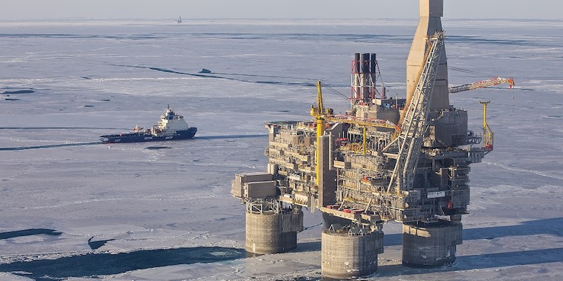 Một dự án khai thác dầu khí của Tập đoàn năng lượng Nga Rosneft.