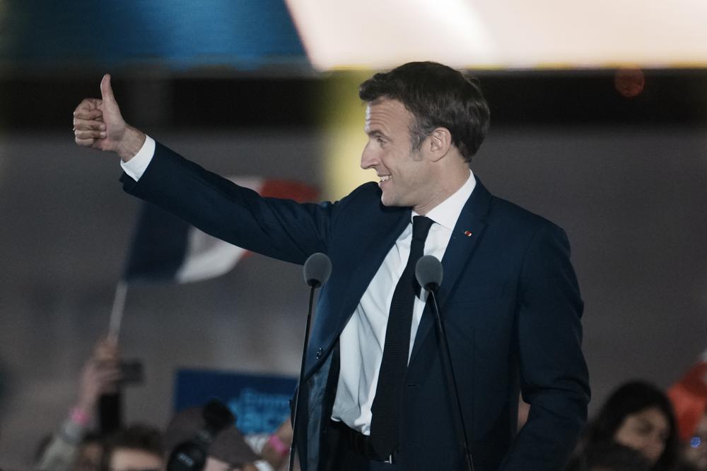 Tổng thống Pháp tái đắc cử Emmanuel Macron