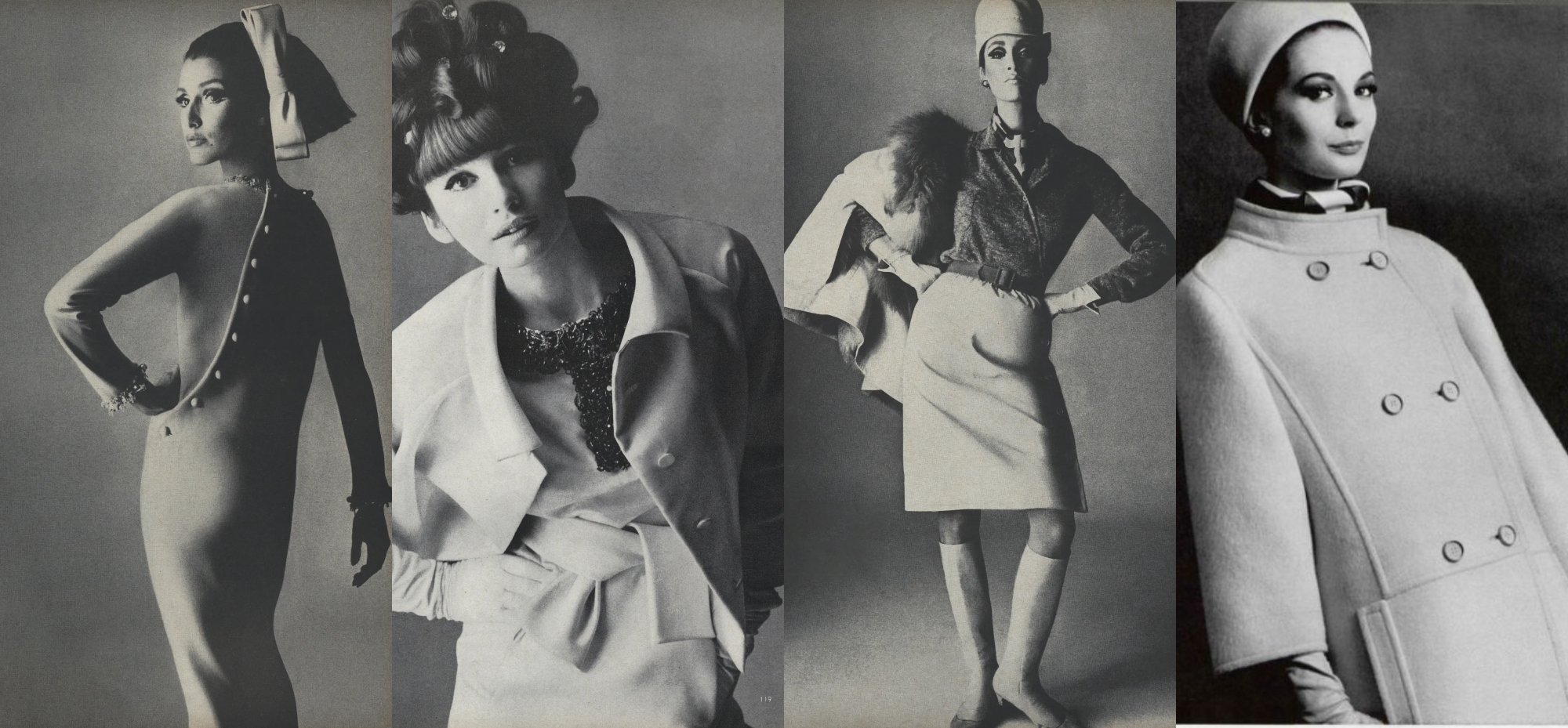 Vogue, từ trái sang: 1965 - 1963 - 1965 - 1965.