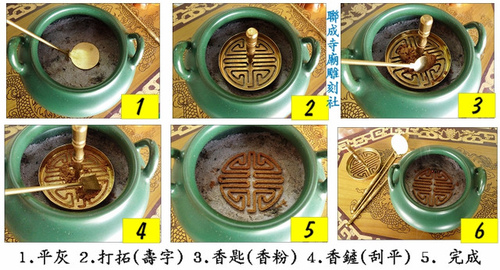 Các bước đốt hương triện
