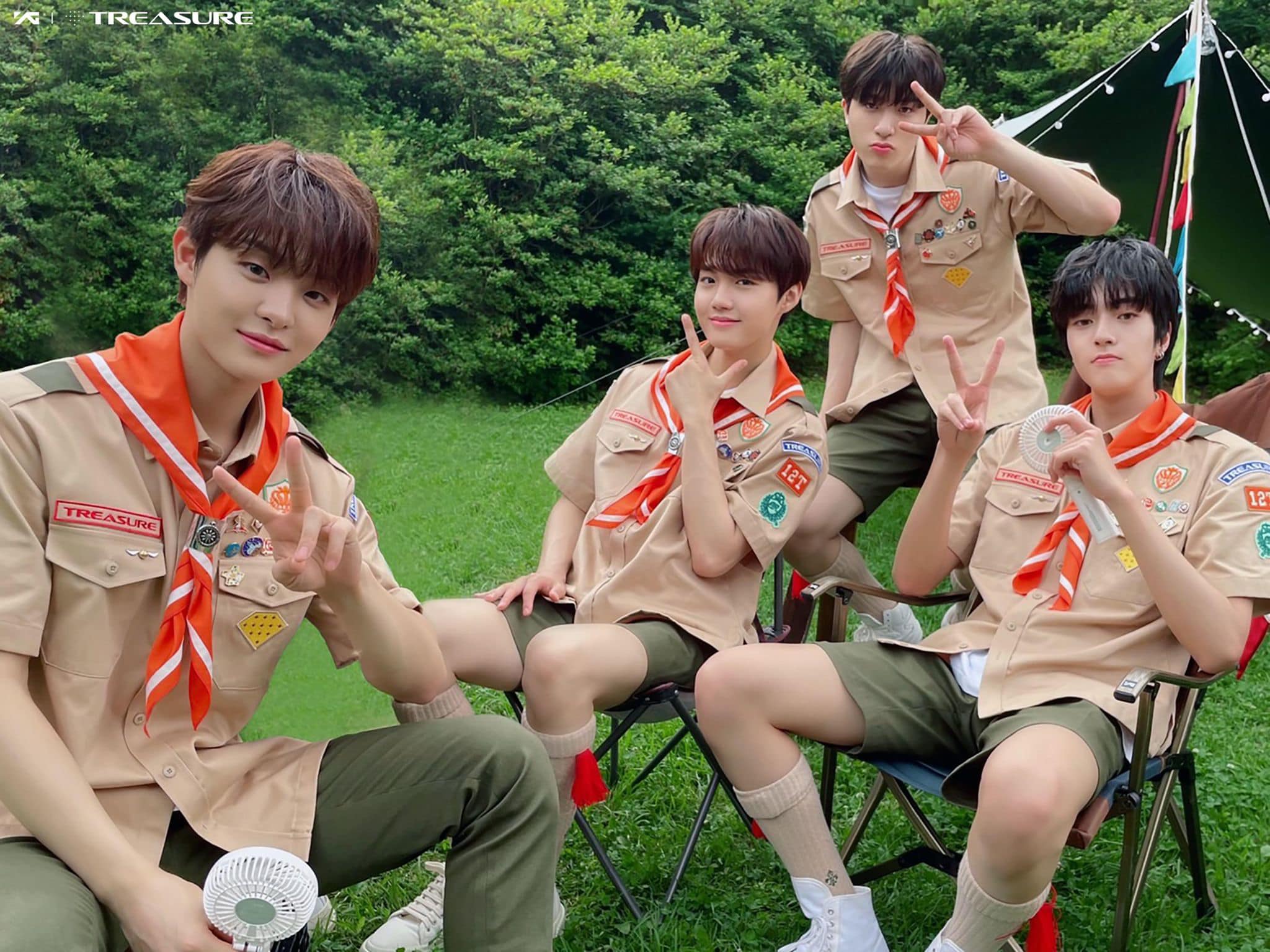 Hình ảnh YG đăng tải cho content 'Summer Camp' của TREASURE