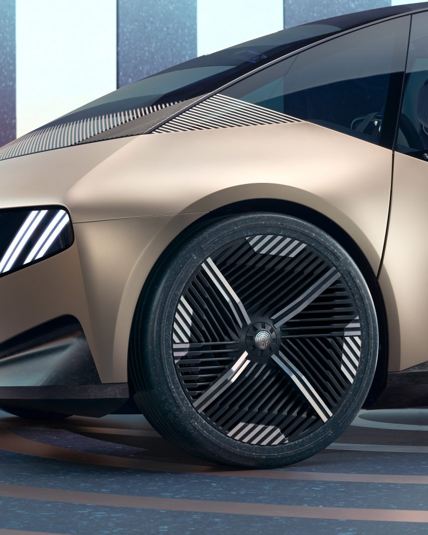 Mẫu xe Vision Circular của BMW có lốp được làm từ cao su thiên nhiên và nhựa tái chế.