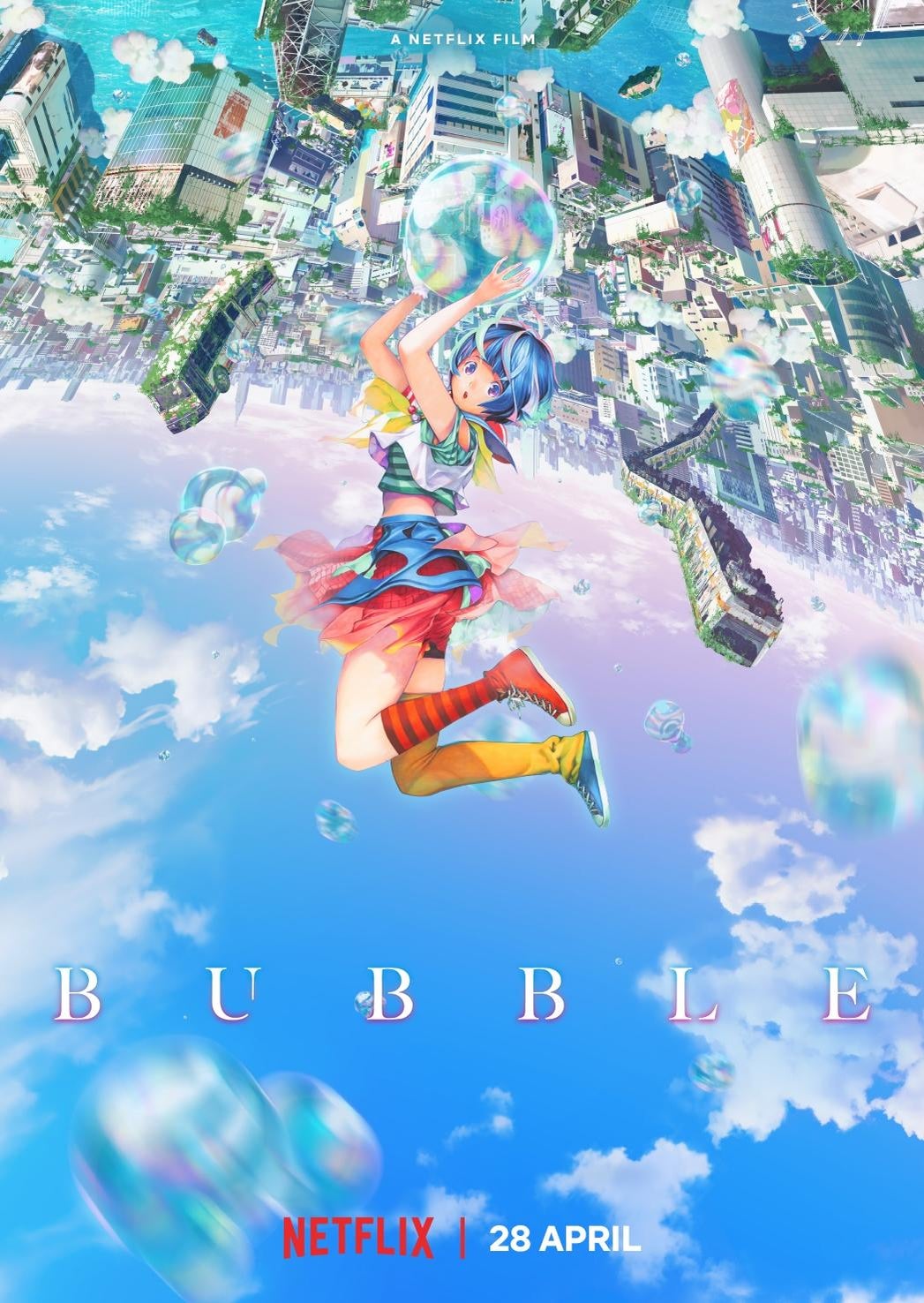 Netflix tung trailer anime gốc 'Bubble' có phong cách đồ họa gợi ...