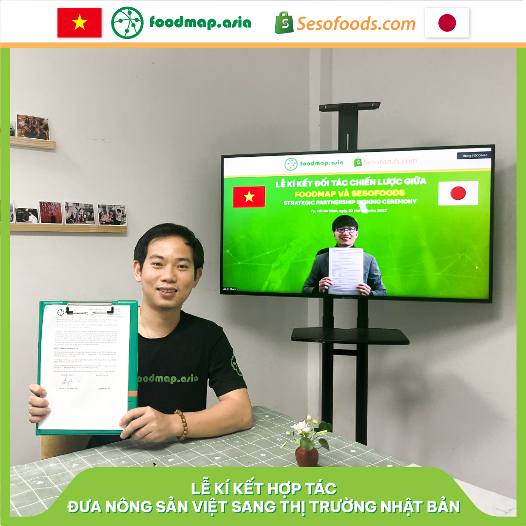 Lế ký hết hợp tác giữa Sesofoods và Foodmap nhằm đưa nông sản Việt sang thị trường Nhật Bản