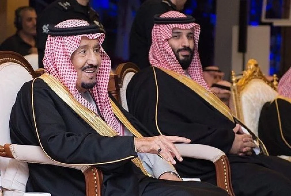 Quốc vương Saudi Arabia Salman và Thái tử Sheikh Mohammed bin Salman.