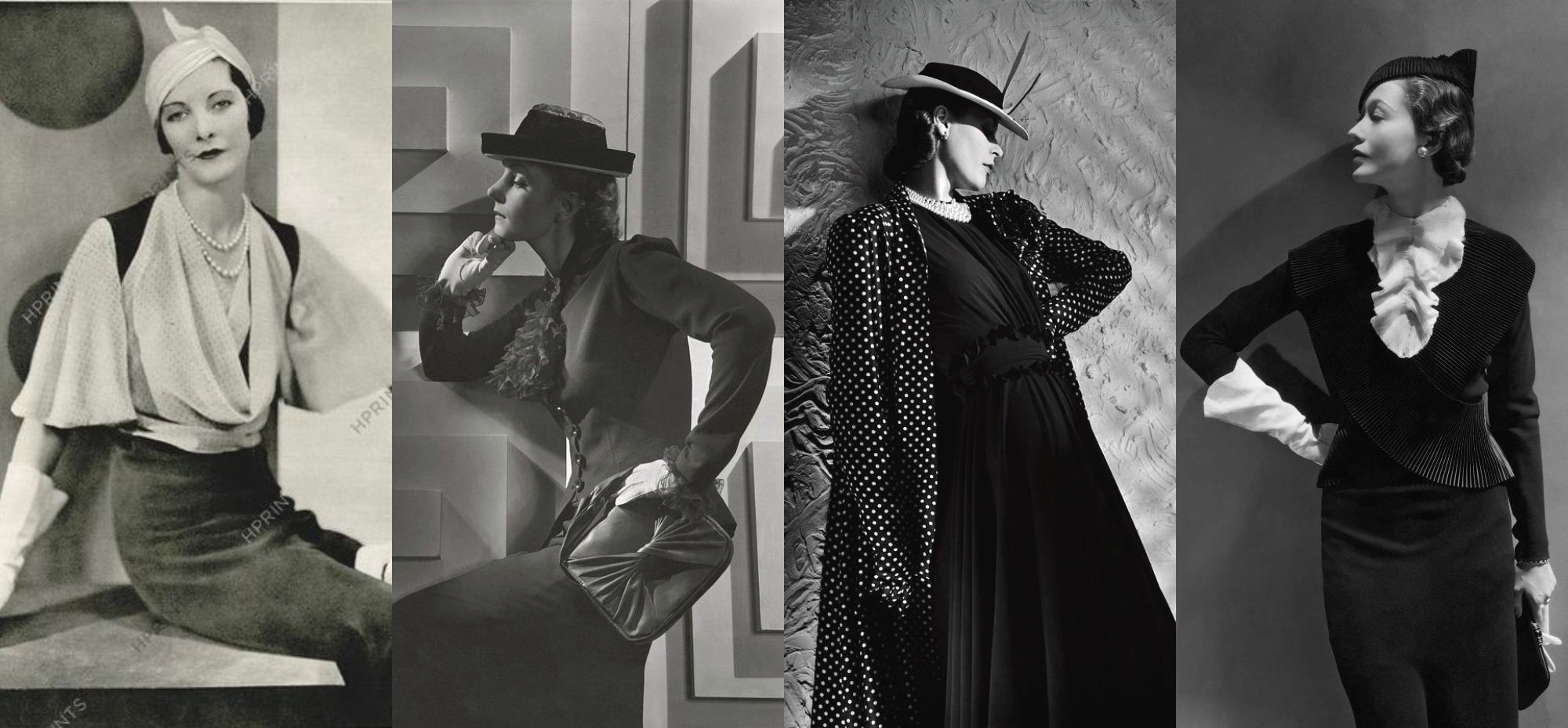 Vogue, từ trái sang: 1932 - 1/1/1937 - 1/4/1938 - tháng 9/1933.
