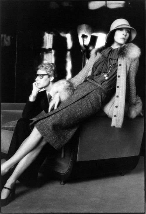 Chụp cùng Yves Saint Laurent (1973)