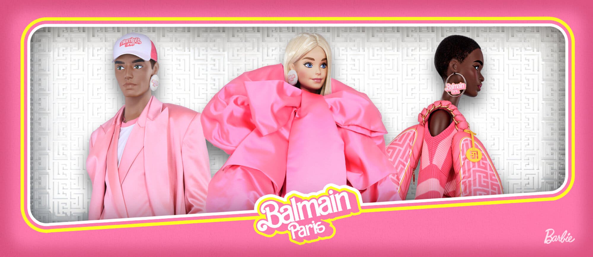 Một NFT trong màn hợp tác giữa Barbie x Balmain cho thấy quần áo và phụ kiện sẽ được bán ở kích ...