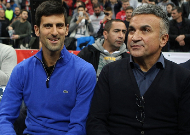 Djokovic và cha của mình