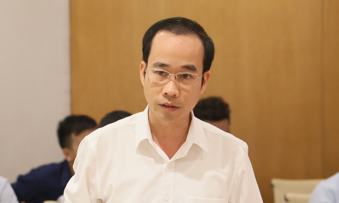 Ông Nguyễn Duy Khiêm, đại diện Cục ATTT phát biểu tại cuộc họp. Ảnh: Thảo Anh