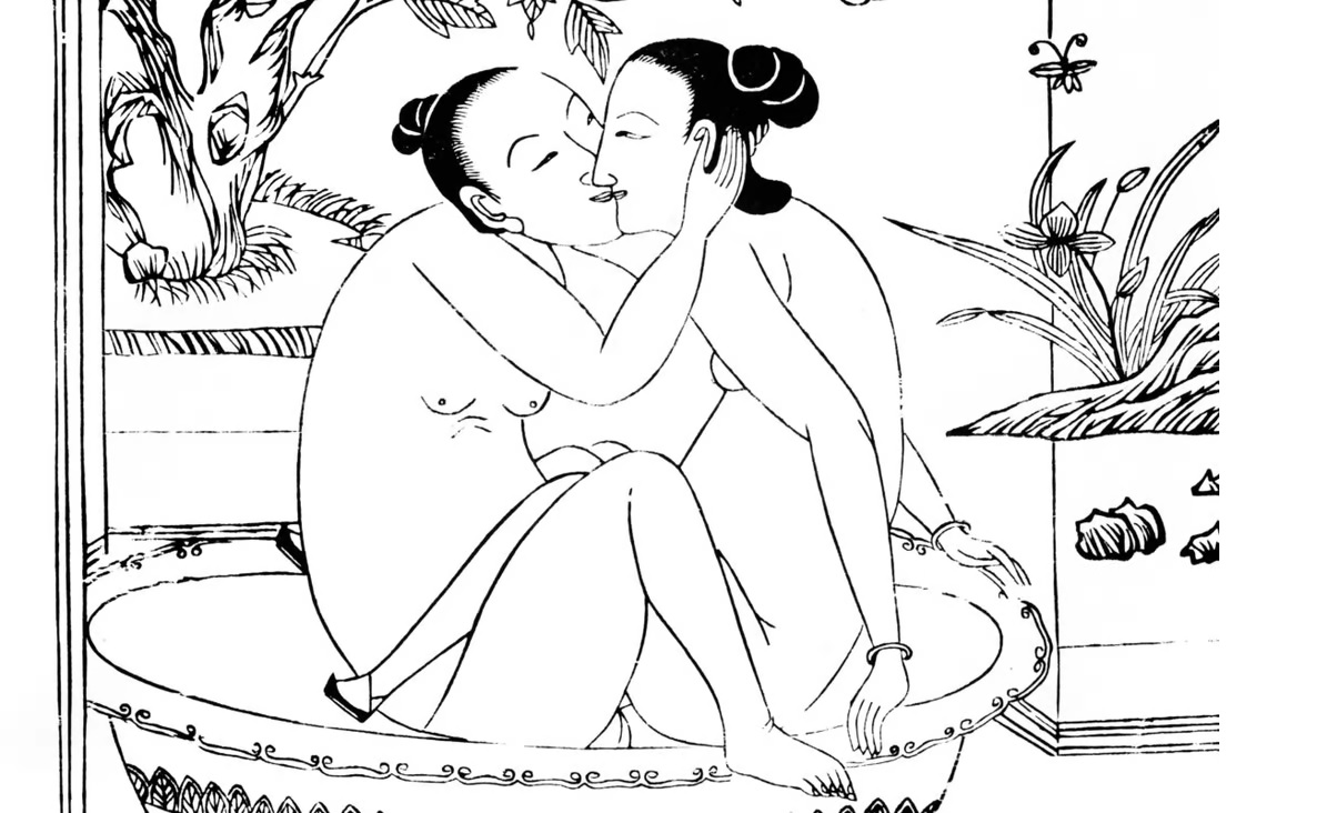 Một bản khắc khiêu dâm của Trung Quốc. Những bức tranh khiêu dâm đã được sử dụng hàng ngàn năm  ...